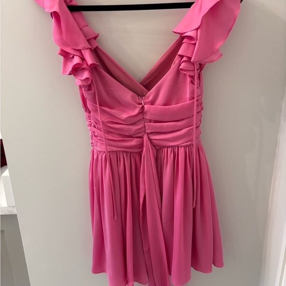 Hello Molly WHEEL OF FORTUNE DRESS HOT PINK. Size 4 - Picture 4 of 7